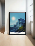 Half Dome Poster - Yosemite National Park Art Print - Glacier Point Wall Print - Yosemite Travel Poster-0