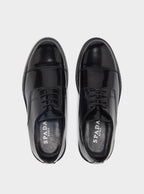 Scarpa Derby Con Puntale In Vera Pelle Lucida Elegante Da Ufficio