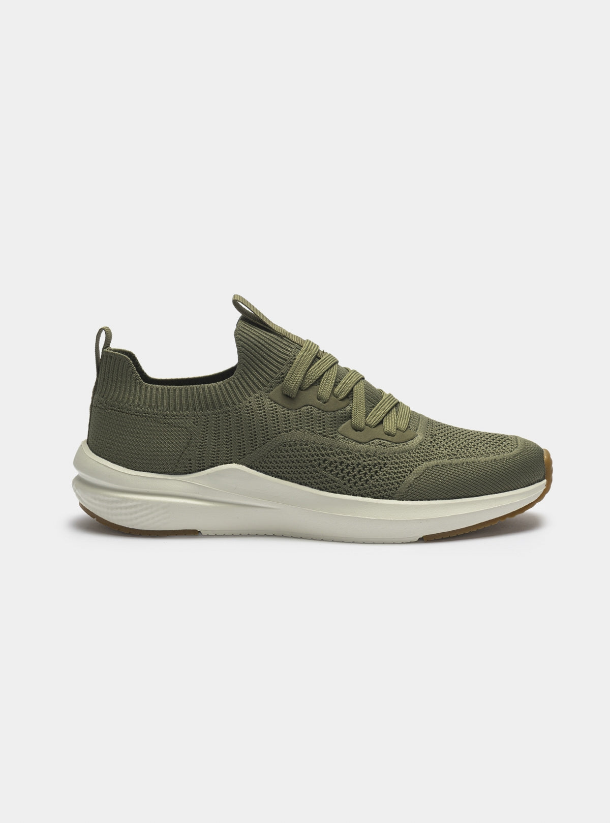 Scarpa Da Corsa In Tela Slip On Con Bordo Elastico E Lacci Tono Su Tono