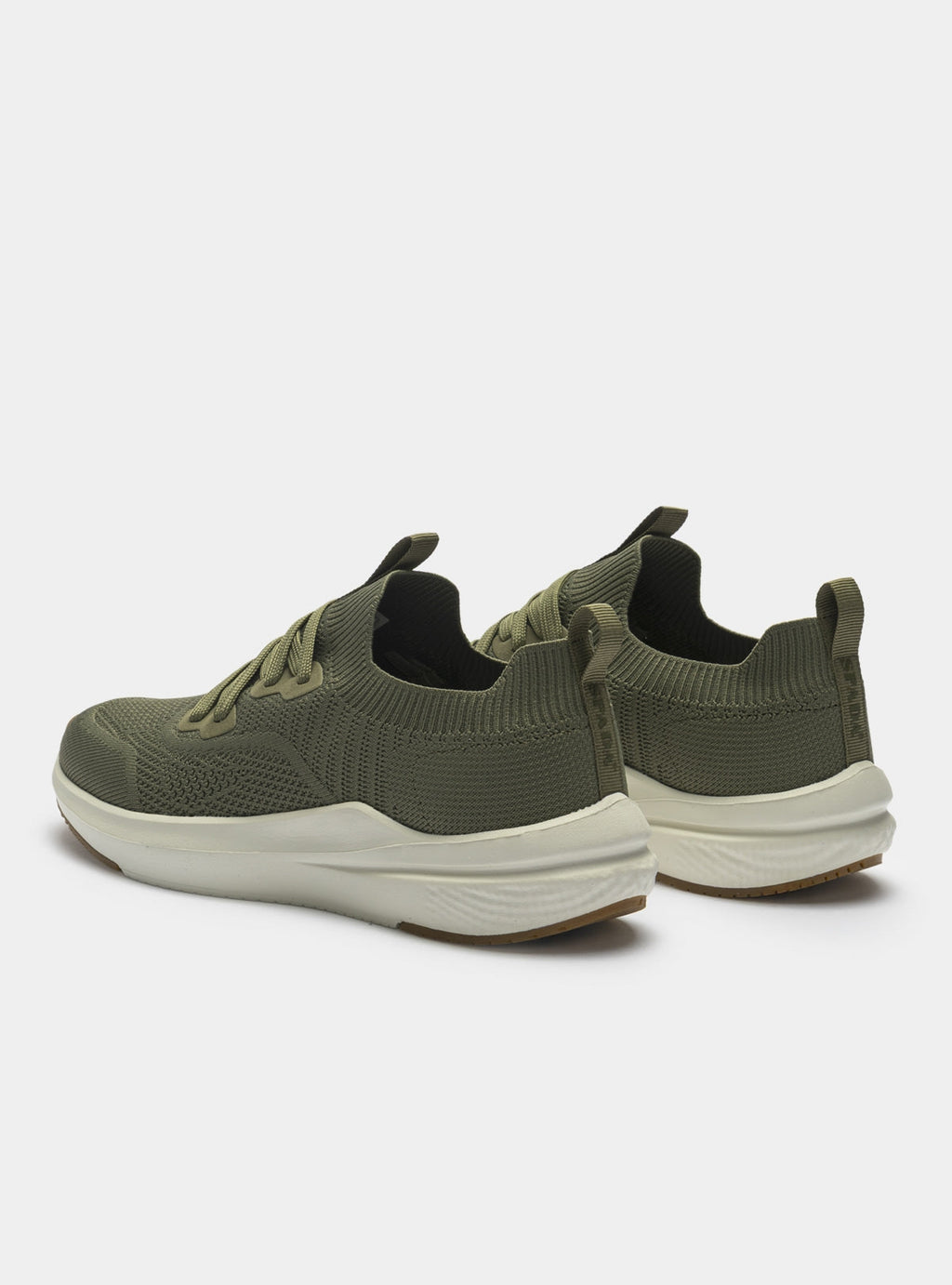 Scarpa Da Corsa In Tela Slip On Con Bordo Elastico E Lacci Tono Su Tono