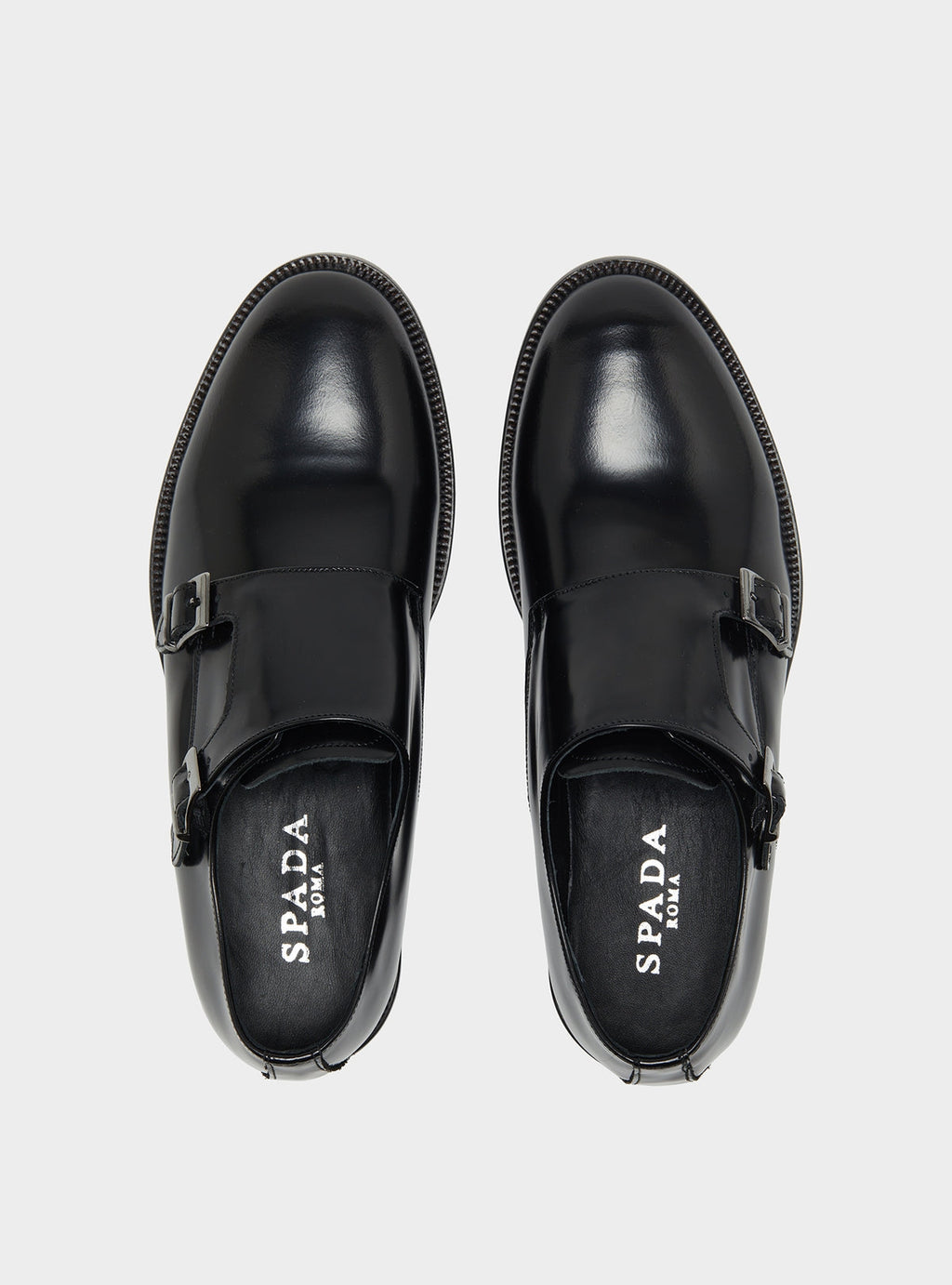 Scarpa In Pelle Con Doppia Fibbia Elegante In Italia
