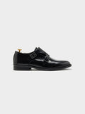 Scarpa In Pelle Con Doppia Fibbia Elegante In Italia
