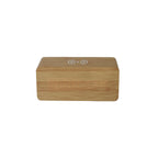 Caricatore Wireless in Bamboo con Orologio Digitale e Display LED