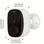 Telecamera Di Sicurezza Wireless Da Esterno 2K 5MP Rilevamento Movimenti IA