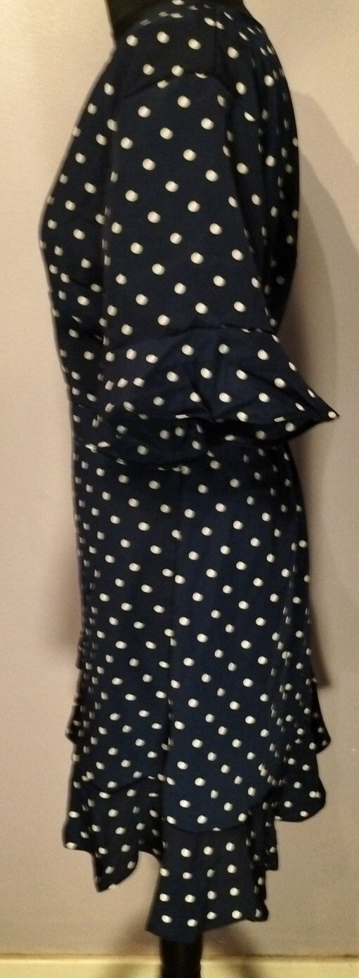 Vestito Estivo Corto A Pois Con Collo A V Per Donne Casual