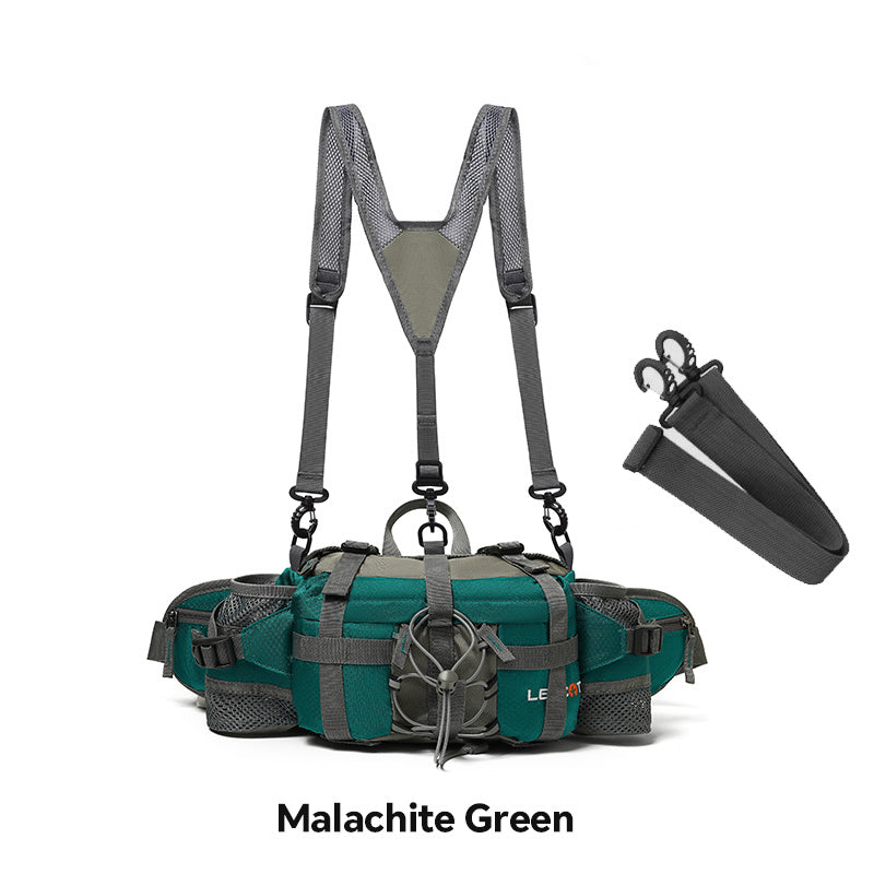 Marsupio da Vita in Nylon Verde Malachite Per Esterno