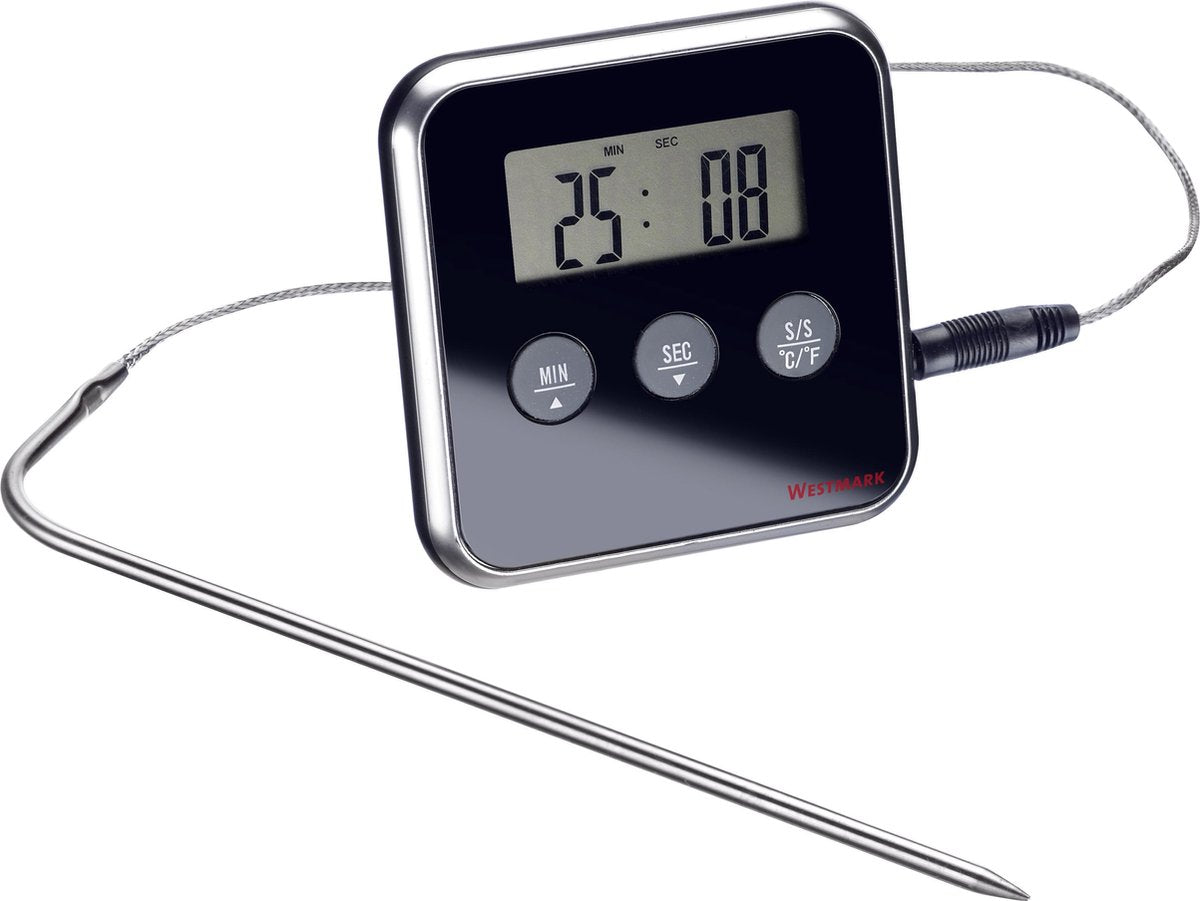 Termometro Digitale Per Arrosti Westmark Magnetico Timer Allarme 0-250 C