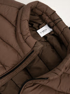 Gilet Da Uomo Per Esterni In Nylon Marrone Idrorepellente