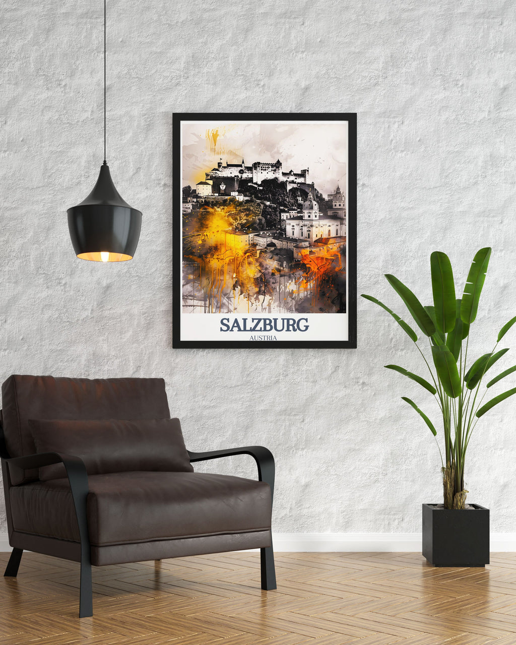 Salzburg Poster Print - Hohensalzburg Fortress Poster - Mirabell Palace Art - Salzburg Poster Print - Salzburg Poster Print - Austria Living Room Decor-0