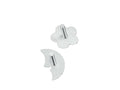 Gancio Adesivo In Acciaio Inossidabile Metaltex Fiore O Luna