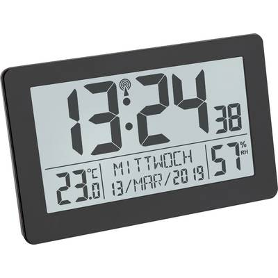 Orologio Sveglia Digitale Radio TFA Con Batteria AA Retroilluminato 60.2557.01