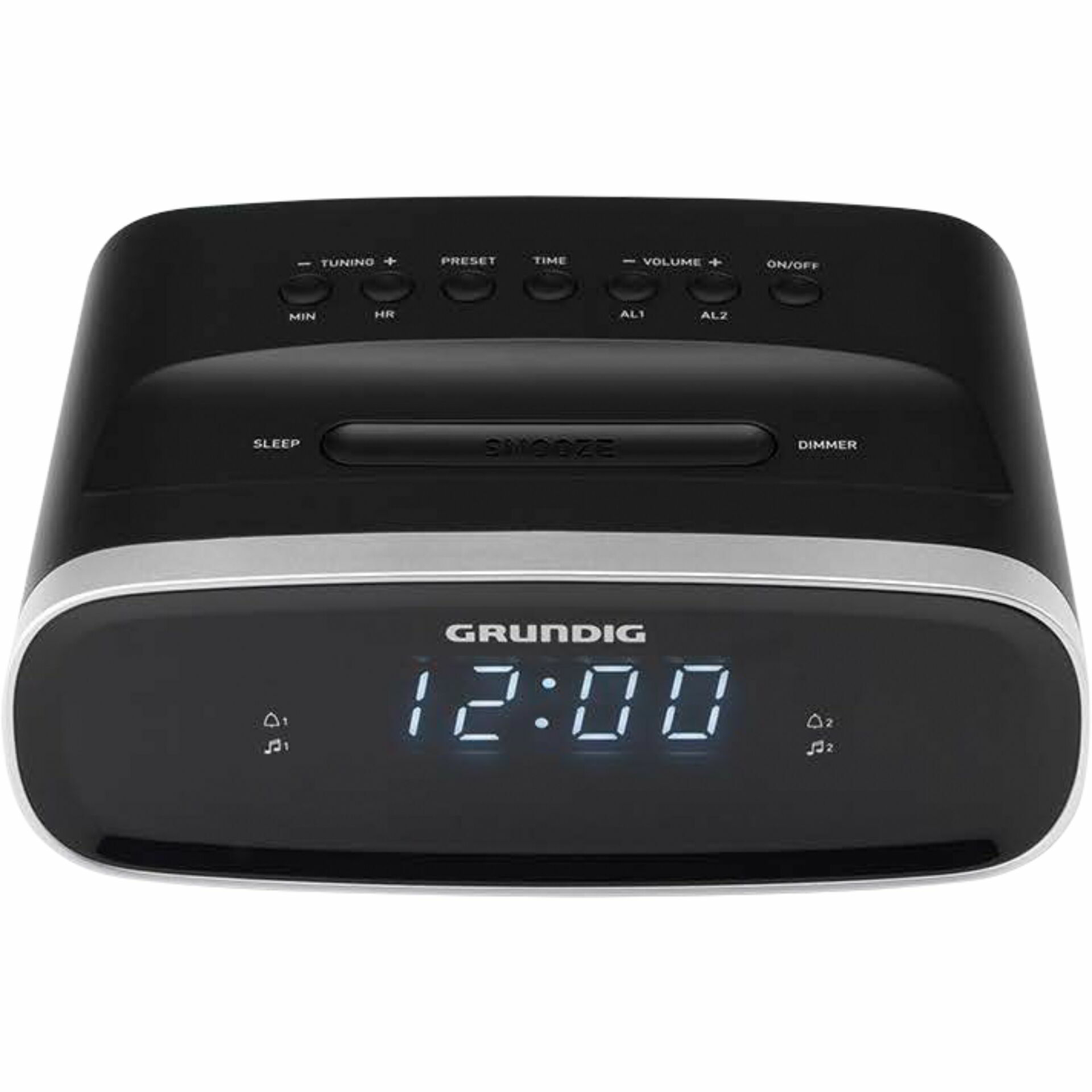 Sveglia Radio Grundig GPR1230 Nera Con Display LED FM 1 W