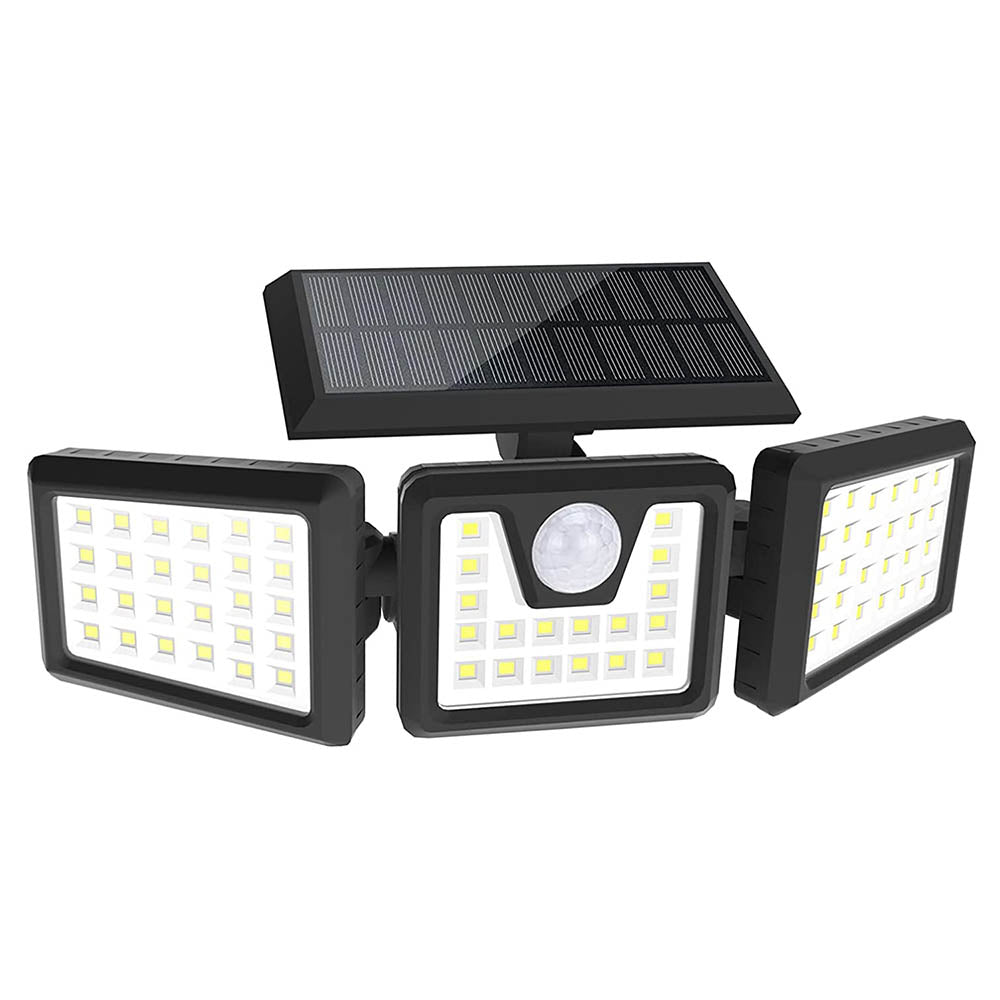 Lampa solara cu 3 panouri rotative