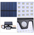 Lampa solara cu 3 panouri rotative