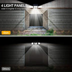 1pc Solar Garden Light Outdoor - 270 LEDs Solar Wall Light with Motion Sensor