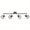 Industrial 4-Light Semi-Flush Ceiling Light