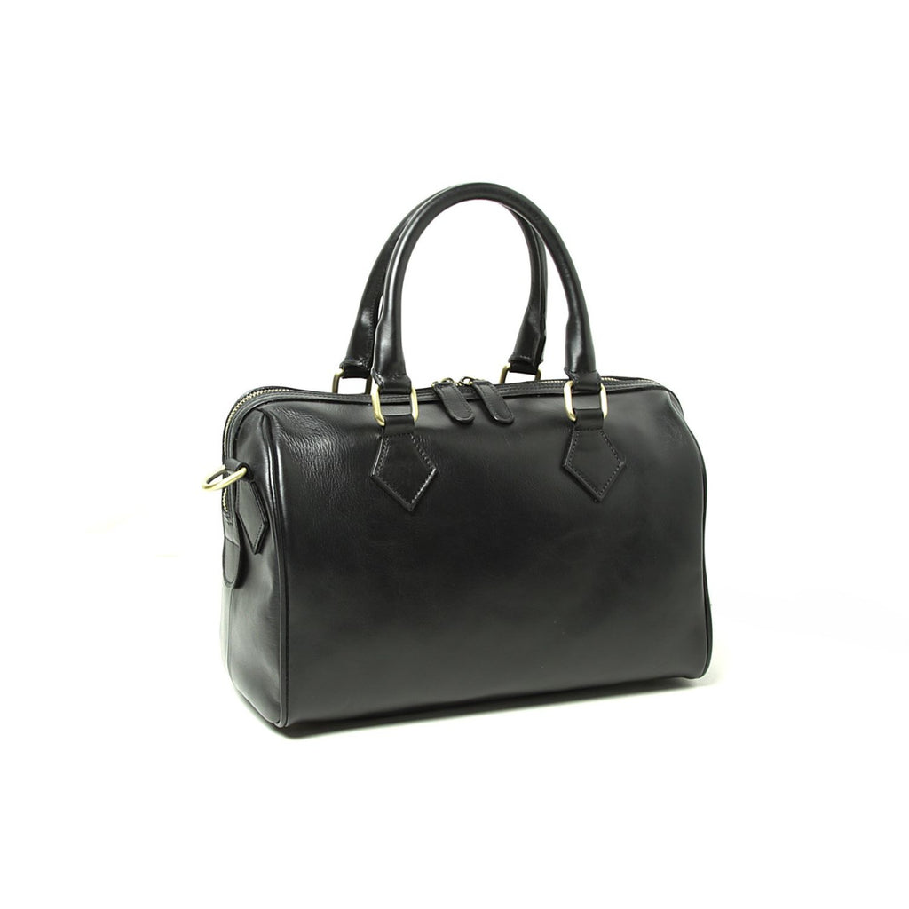 Borsa a Spalla con Doppio Manico - Nera