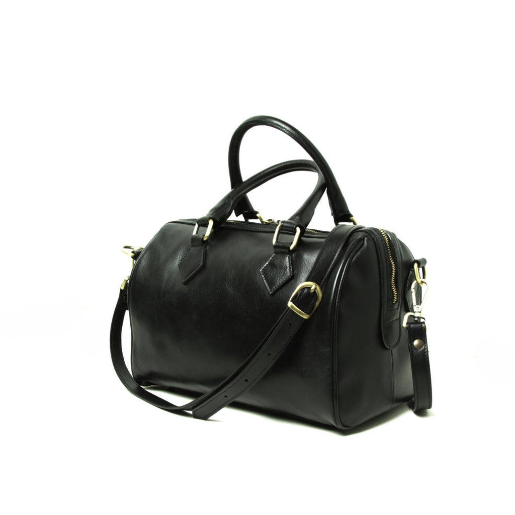 Borsa a Spalla con Doppio Manico - Nera