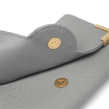 Portafoglio lungo da donna Miss Lulu con cerniera custodia per telefono con porta chiavi a ventaglio in pelle PU