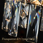 Elegant Gold Crystal Chandelier 24 Inch Illumination