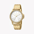 Esprit Women's Gold Stainless Steel Watch, Silver Dial | ES1L143M1065-0