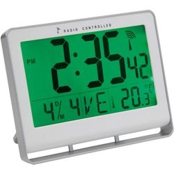Orologio Digitale da Parete Alba 200 mm Bianco con Radio