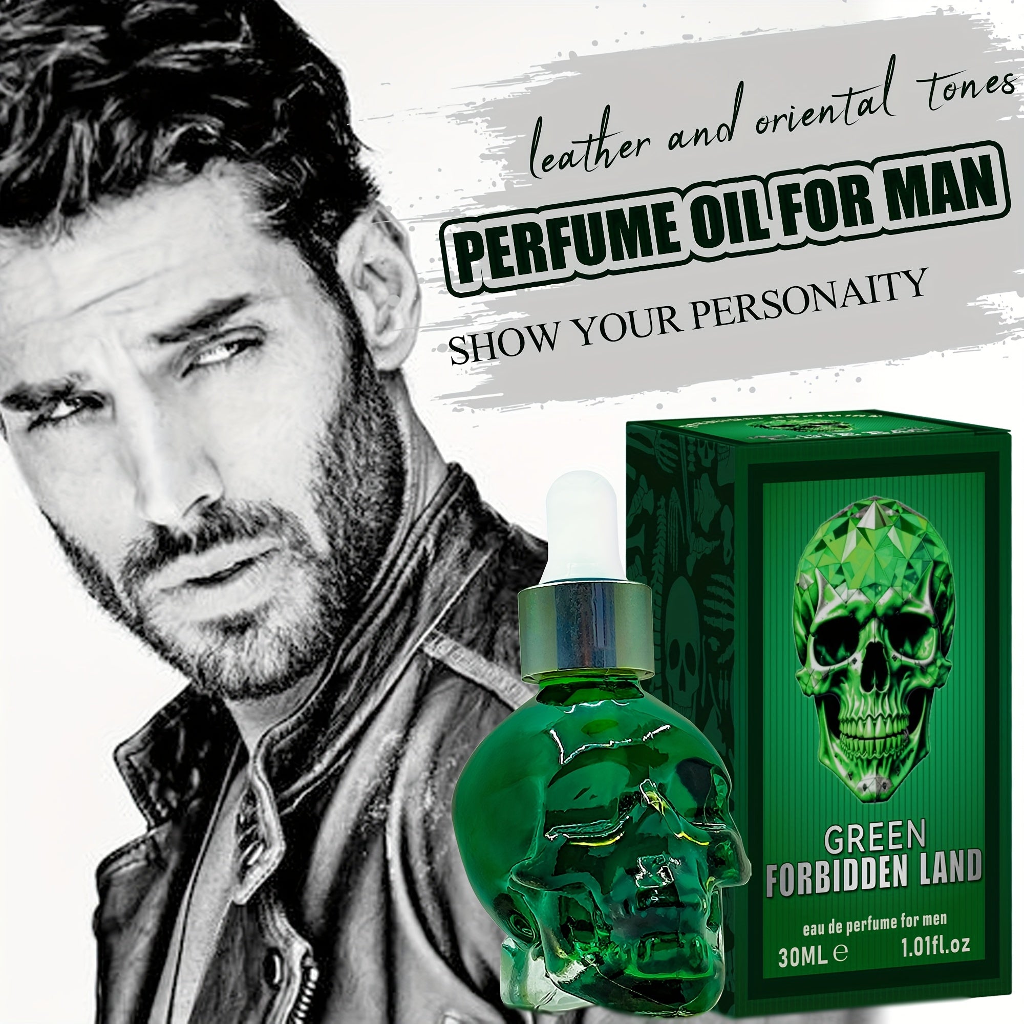 Olio Profumo Forbidden Land Uomo Legnoso Cuoio Orientale 30ml