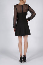 Vestito Nero SOKY SOKA Maniche Lunghe Modello 53016 1