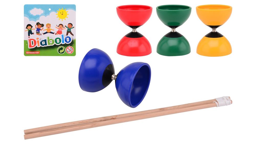 Diabolo Colorato Con Bastoni In Legno Per Esterni Giochi All Aperto