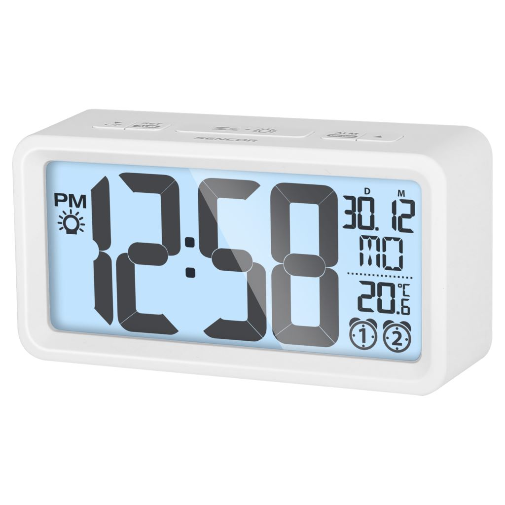 Sveglia Digitale Sencor Bianca 12,9 Centimetri Modello SDC 2800 W