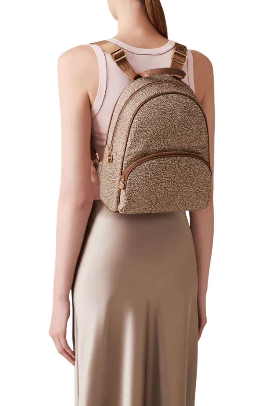 BORBONESE - Zaino Medium Donna in Nylon Jet OP Eco-Sostenibile
