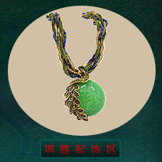 European and American ethnic style imitation beeswax color shell long sweater chain autumn and winter retro water drop necklace jewelry wholesale