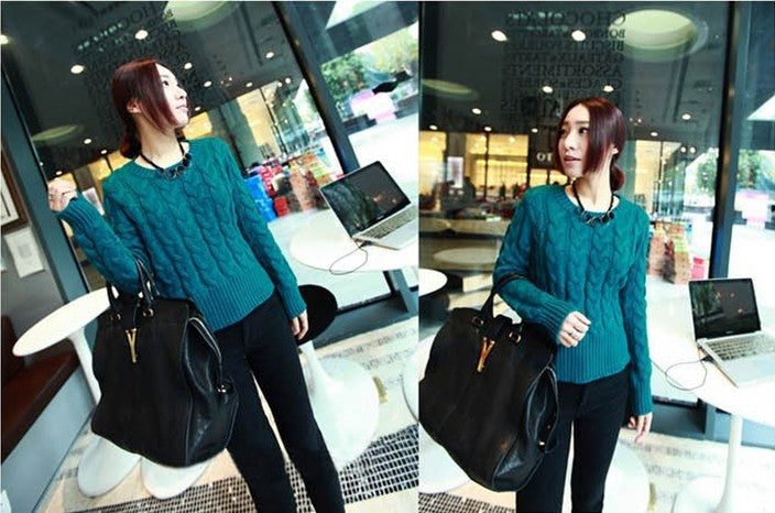 X404'' European and American Retro Style Velvet Round Square Geometric Pattern Contrasting Short Necklace Sweater Chain