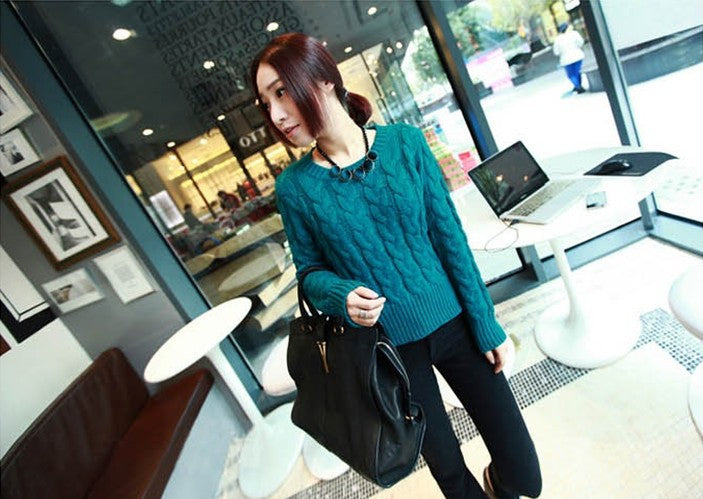 X404'' European and American Retro Style Velvet Round Square Geometric Pattern Contrasting Short Necklace Sweater Chain