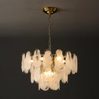 Brushed Gold 23 Inch Crystal Chandelier Illumination