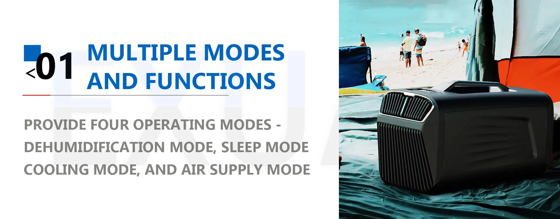 Condizionatore d'aria portatile, climatizzatore mobile per camper, tenda, camion, parcheggio, esterni, auto, campeggio, 220V R290/R134a 5200Btu