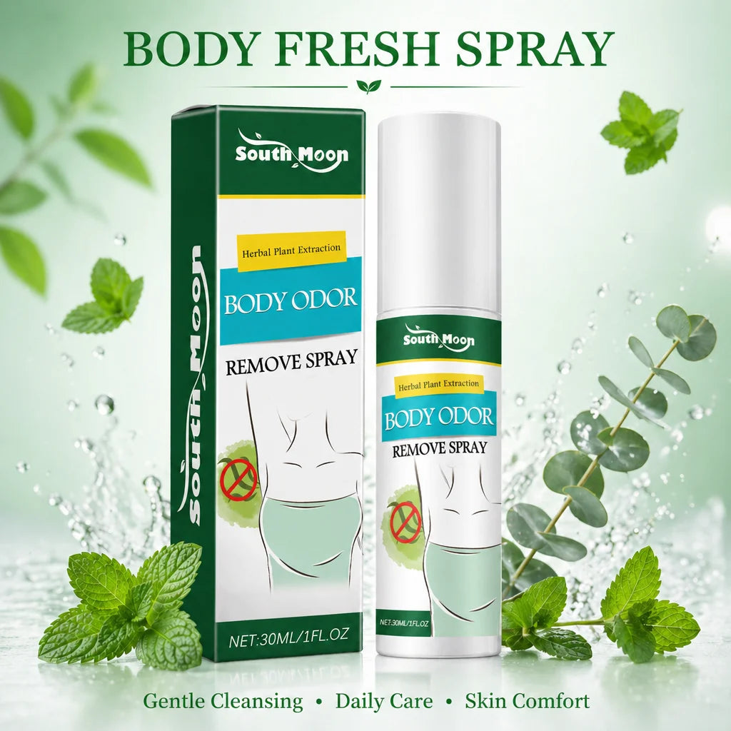 Lightly Scented Body Freshening Deodorant Spray Removes Sweat and Body Odor Refreshing and  Comfortable Daily Skin Care Spray