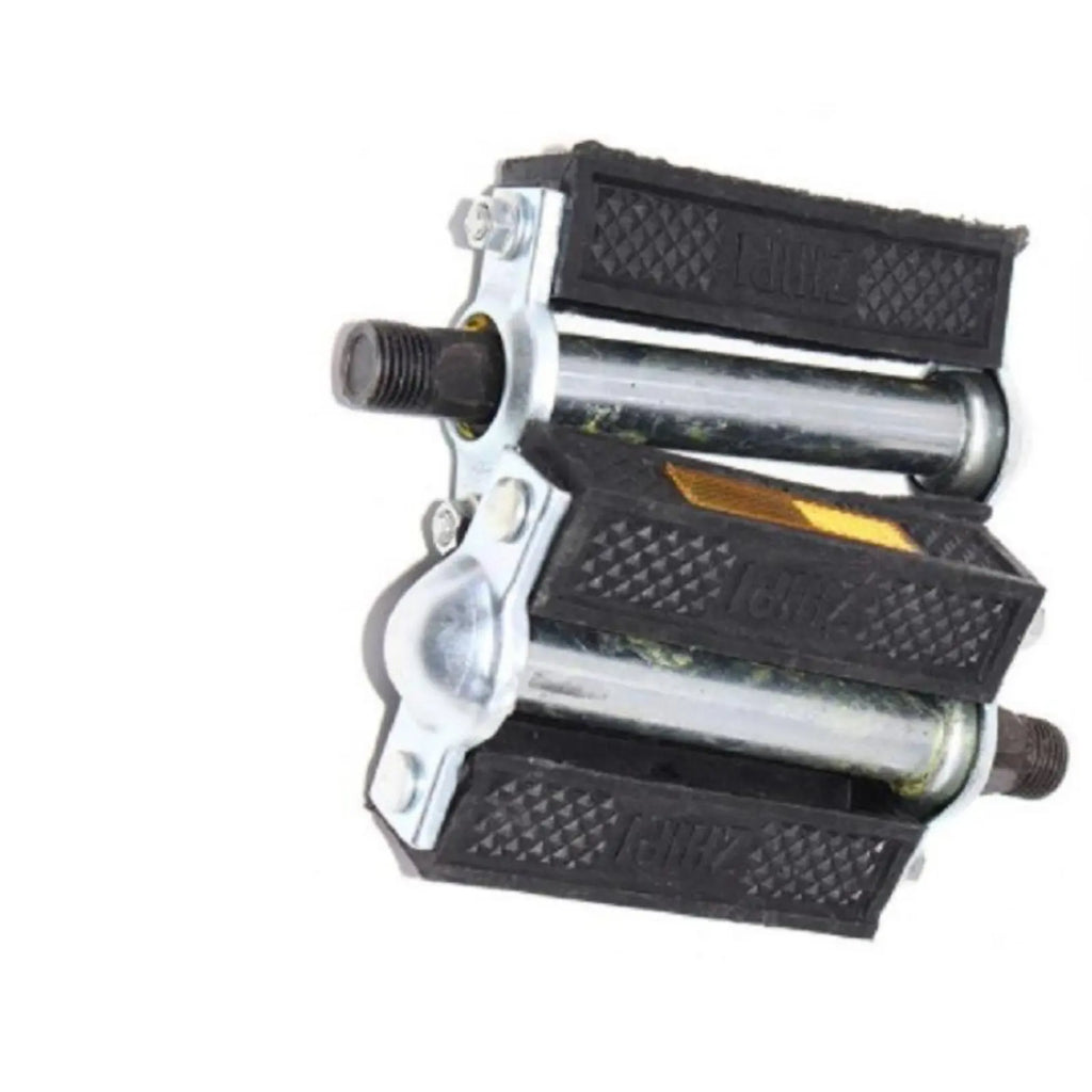 Pedali per Bicicletta Tradizionali, Ferro e Gomma, Doppio Cuscinetto, Antiscivolo Testurizzato, Stile Vintage, Adatti per 26cm e 28cm