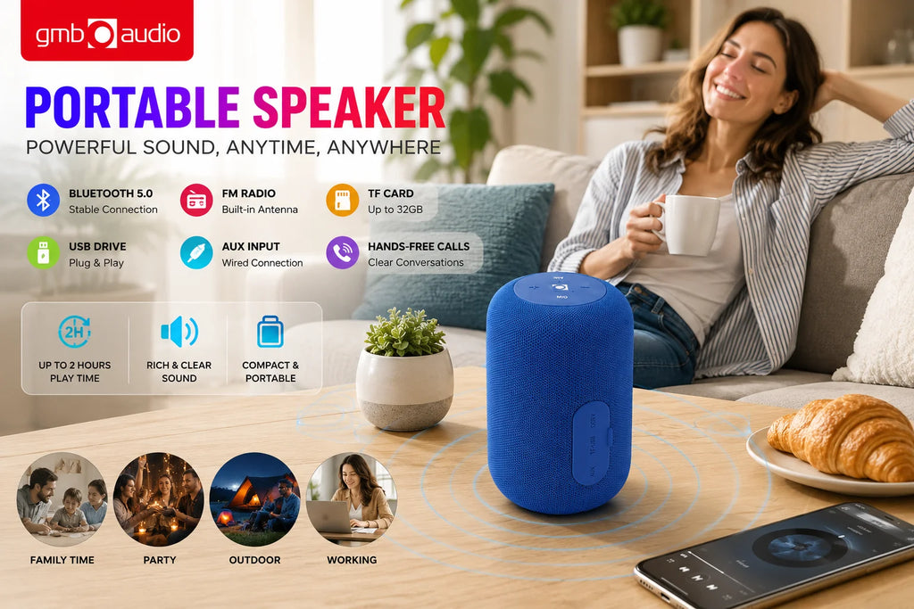 Speaker Bluetooth portatile con audio HD Radio FM Campeggio