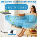 Condizionatore d'aria portatile 3 in 1, unità AC portatile da 8.000 BTU con funzione di raffreddamento, deumidificatore e ventola per ambienti fino a 350 piedi quadrati con telecomando, modalità sleep, timer 24 ore e kit pe