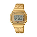 CASIO VINTAGE Mod. BLUETOOTH® SMARTPHONE LINK - GOLD - built-in accelerometer senses body movements + steps counter - GOLD