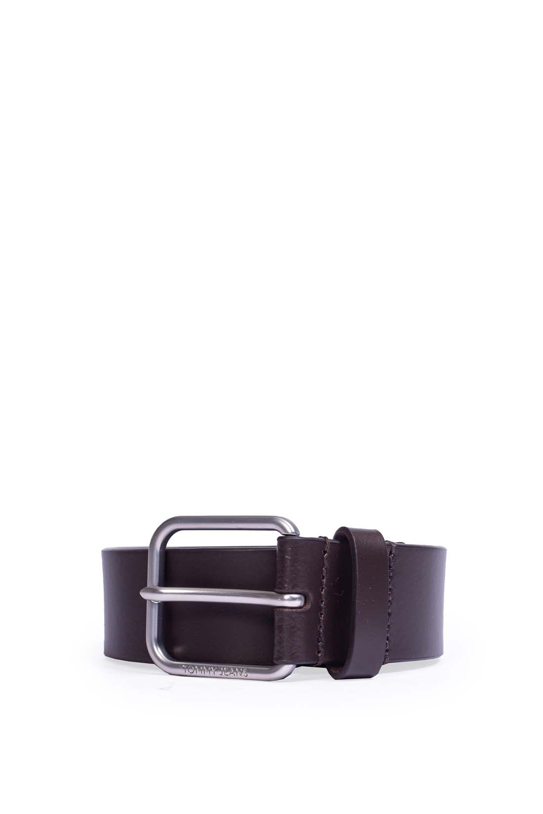 TOMMY JEANS - Cintura uomo in pelle con placca logo-11