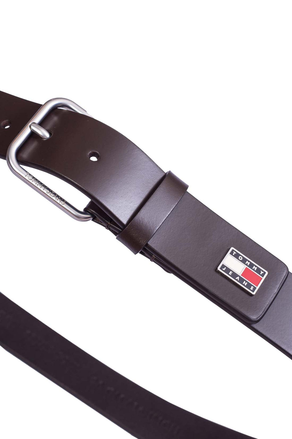 TOMMY JEANS - Cintura uomo in pelle con placca logo-0