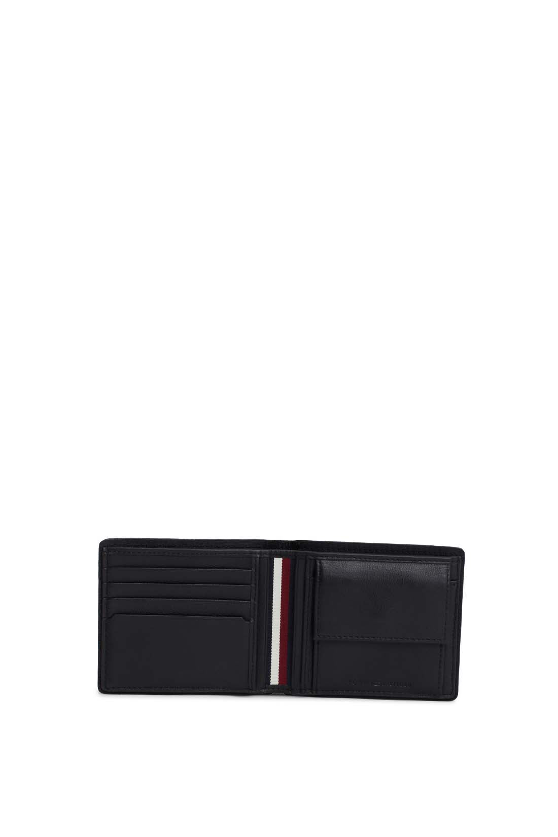 TOMMY HILFIGER - Men's bifold wallet with iconic stitching  - Size One size