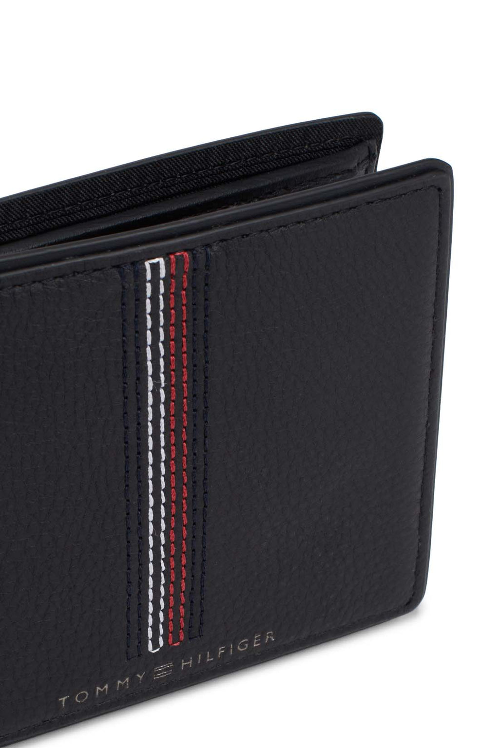 TOMMY HILFIGER - Men's bifold wallet with iconic stitching  - Size One size