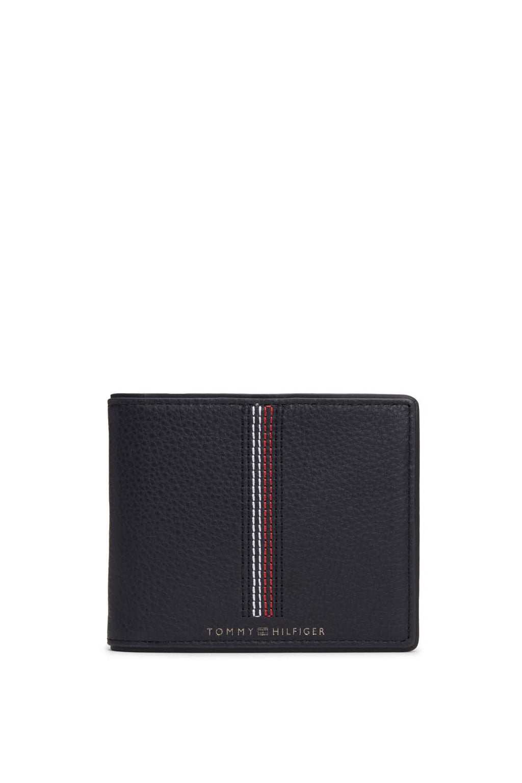 TOMMY HILFIGER - Men's bifold wallet with iconic stitching  - Size One size