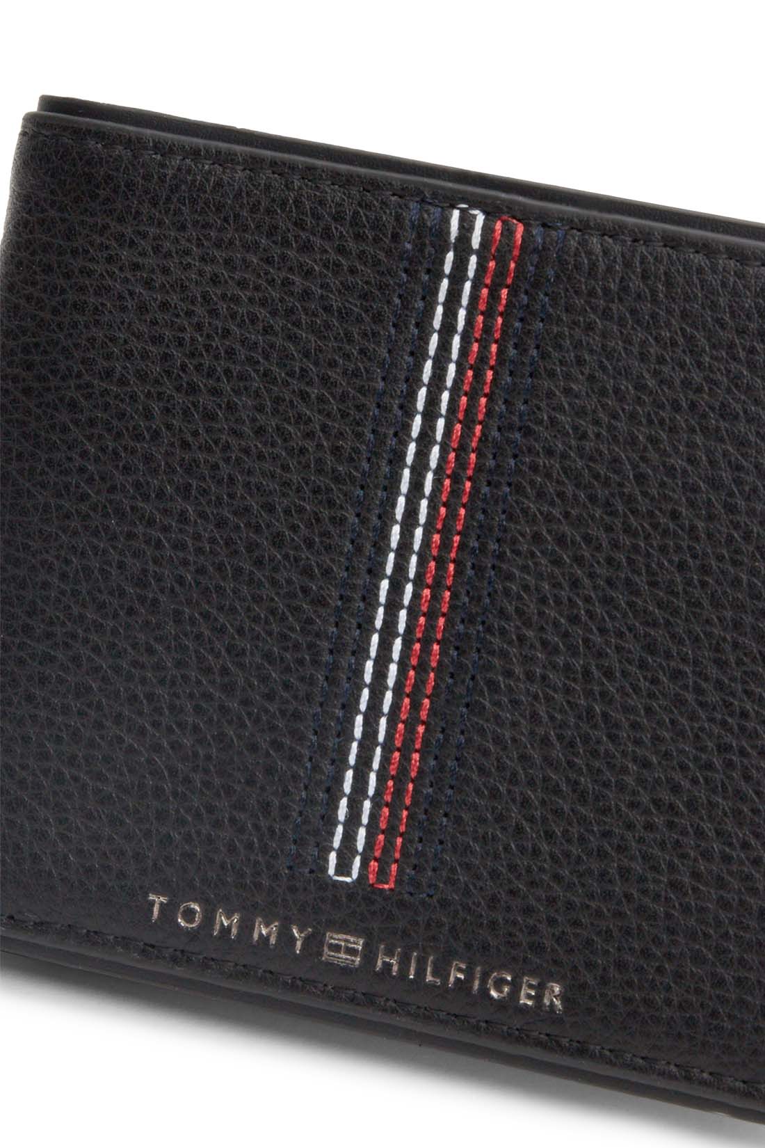 TOMMY HILFIGER - Portafoglio uomo con cuciture iconiche  - Misura One size-0