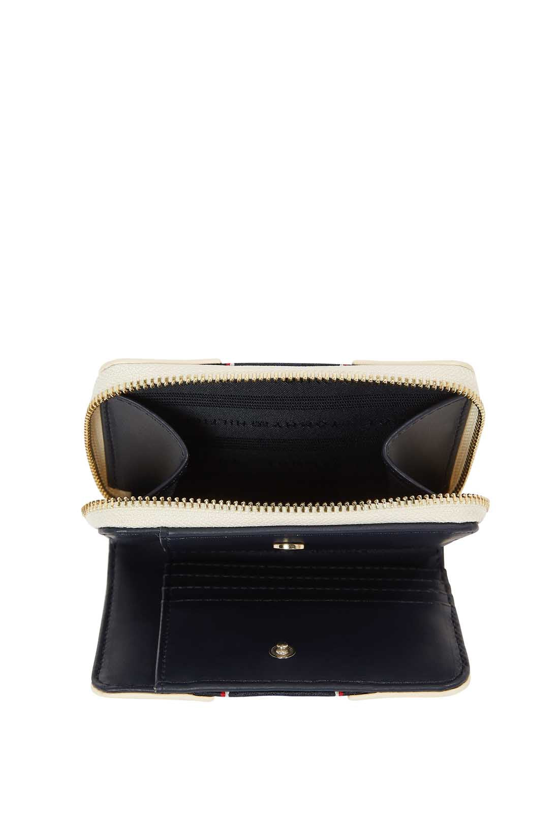 TOMMY HILFIGER - Portafoglio donna con monogram e dettagli signature  - Misura OS