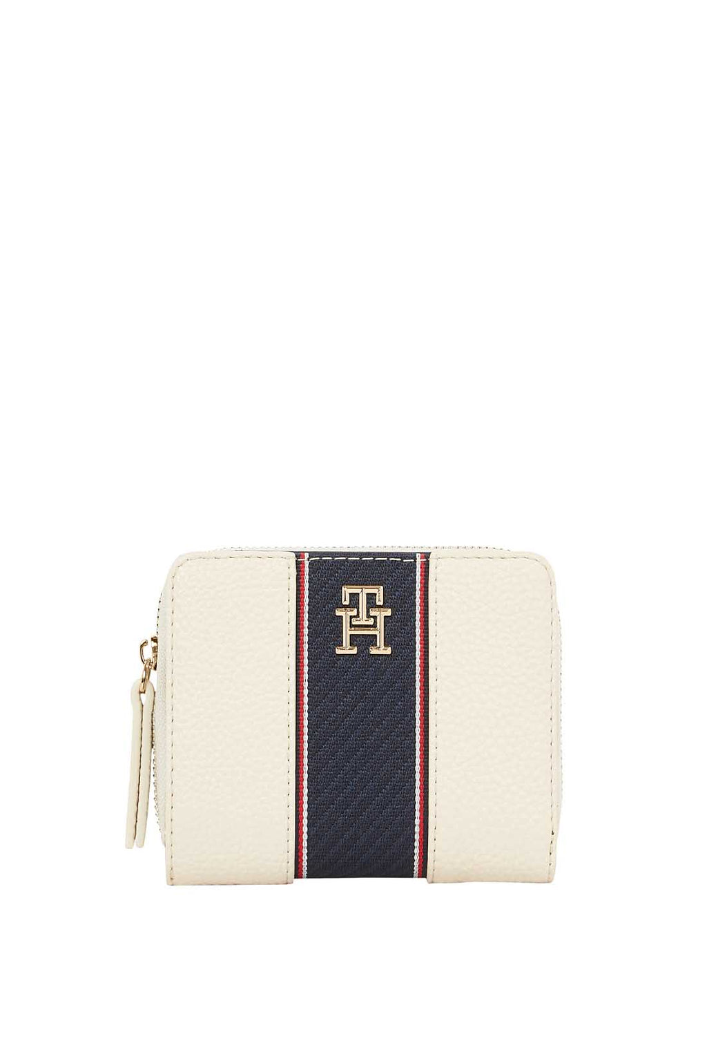 TOMMY HILFIGER - Portafoglio donna con monogram e dettagli signature  - Misura OS