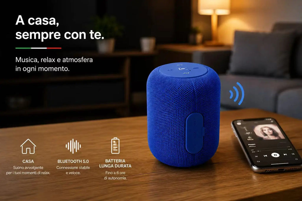 Speaker Bluetooth portatile con audio HD Radio FM Campeggio